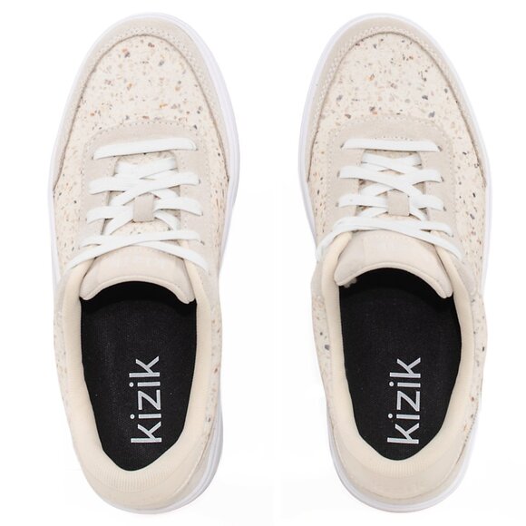 Kizik Prague Slip-On Sneakers Beige Speckled Terrazzo W 8 NWOB - Picture 7 of 12